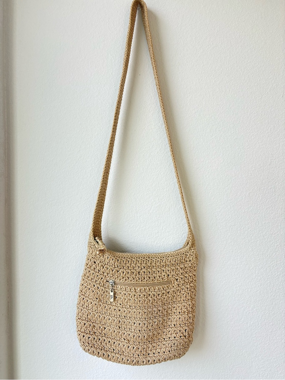 The Sak Crochet Crossbody Bag in Beige Tan - Picture 3 of 7